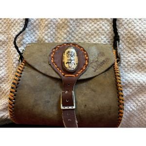 Homemade Small Brown Handbag Made In Nicaragua Vintage